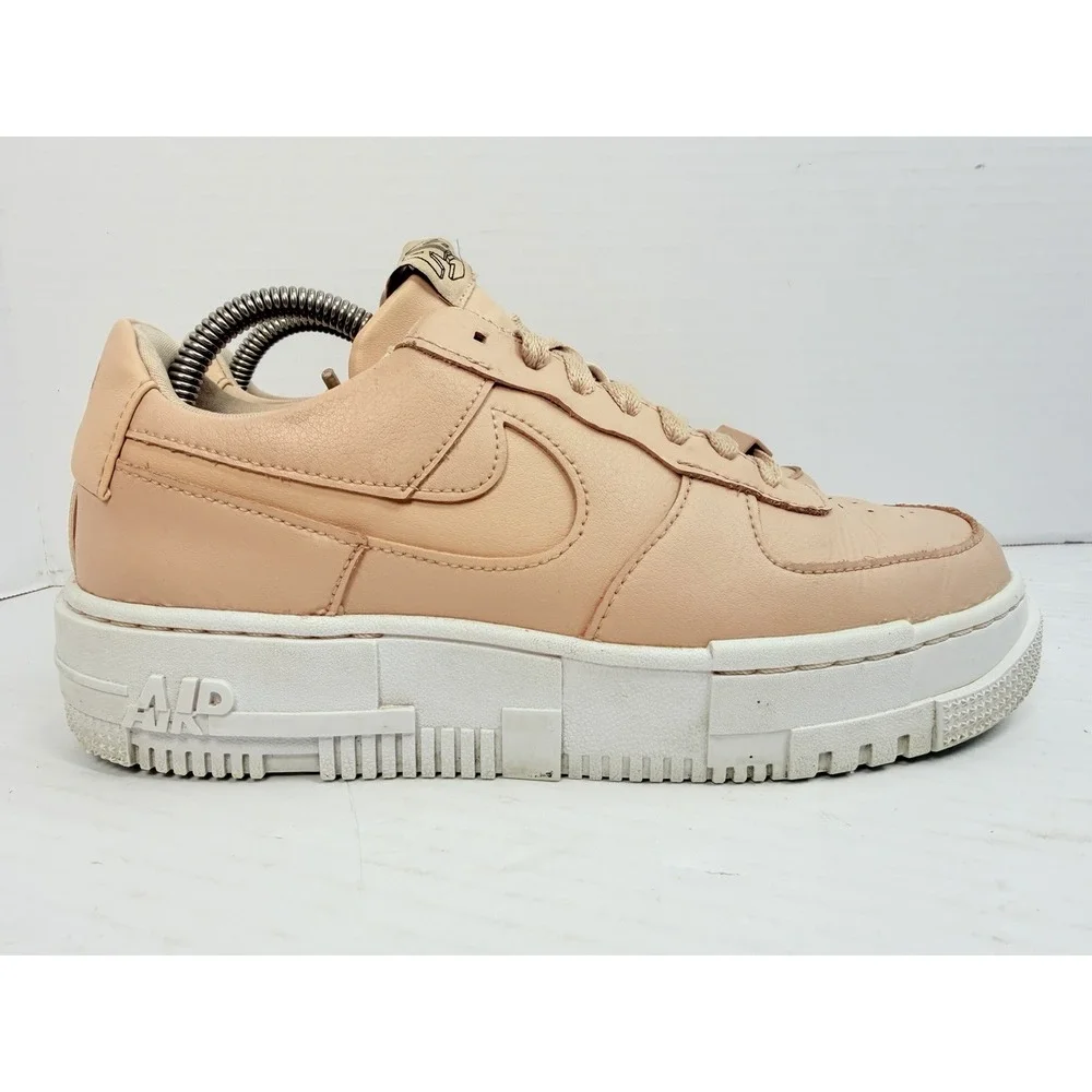 Nike Air Force 1 Pixel Particle Beige Women's 8.5 Pink CK6649-200 Sneakers